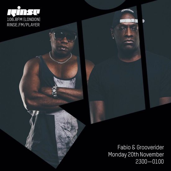 Fabio and Grooverider on Rinse FM 2017-11-20